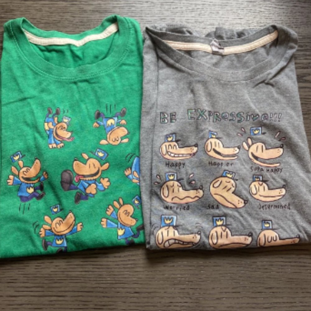 Instant Message Dog Man Boys Youth Graphic T-Shirt Lot of 2 Size XL
